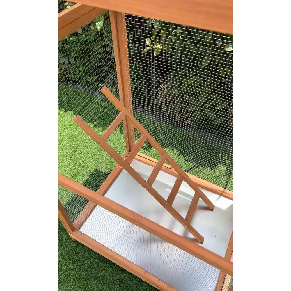 Hanover Outdoor Wooden Bird Cage – 69" Tall Aviary for Small Birds | Parakeets, Cockatiels, Finches & Parrots MJ's Pet Closet
