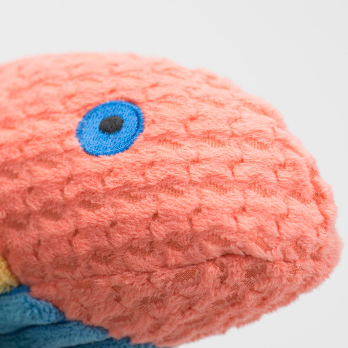 Raucous Rainbow Trout Knottie® Plush Dog Toy – Squeaky Fish Toy for Dogs HuggleHounds