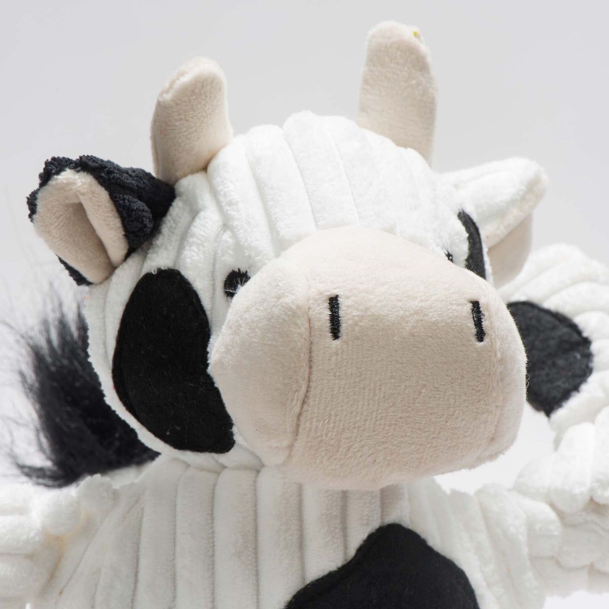 Dottie Cow Knottie® Plush Dog Toy – 5-Squeaker Tug & Chew Toy HuggleHounds