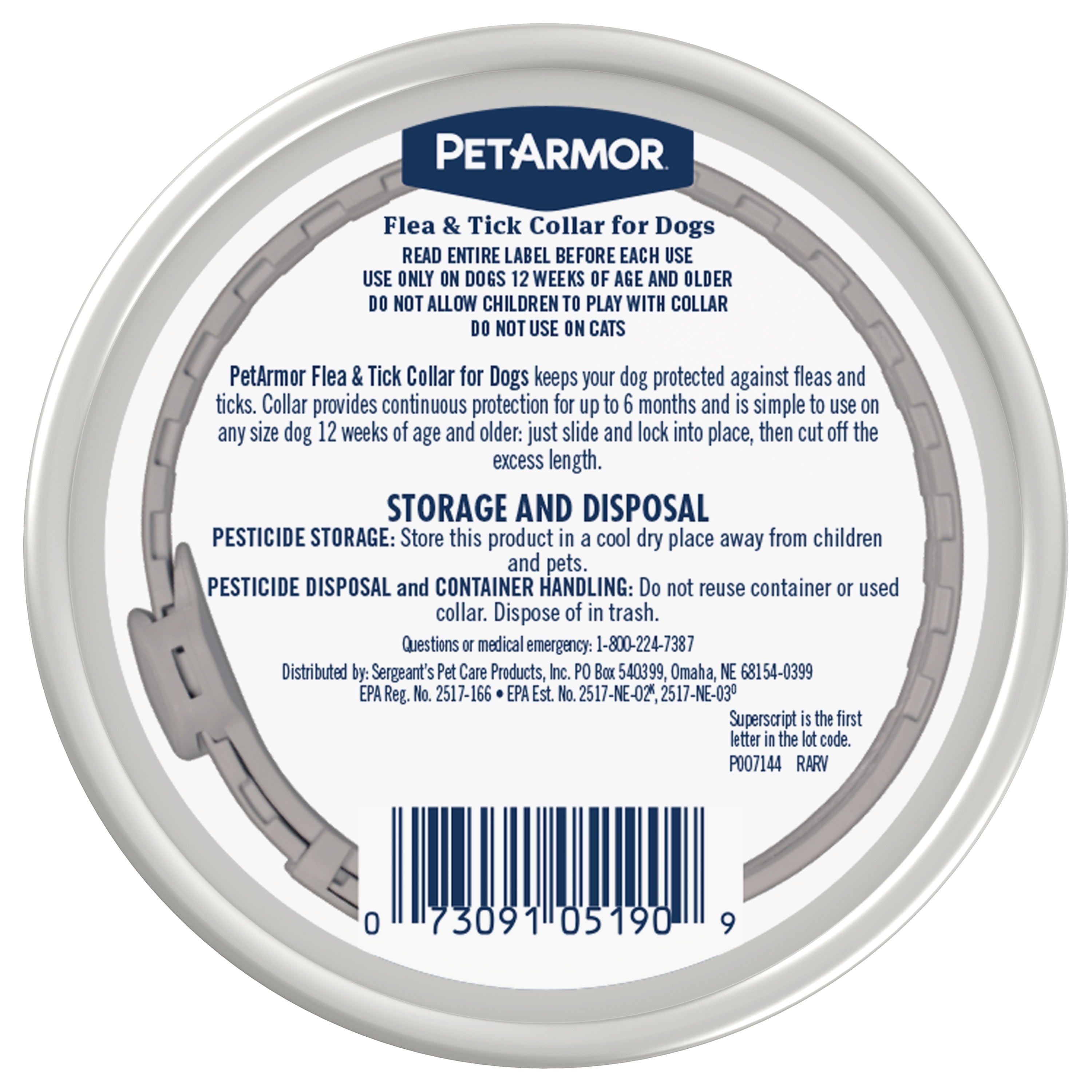 PetArmor Plus Flea & Tick Collar for Dogs – 6-Month Protection MJ's Pet Closet