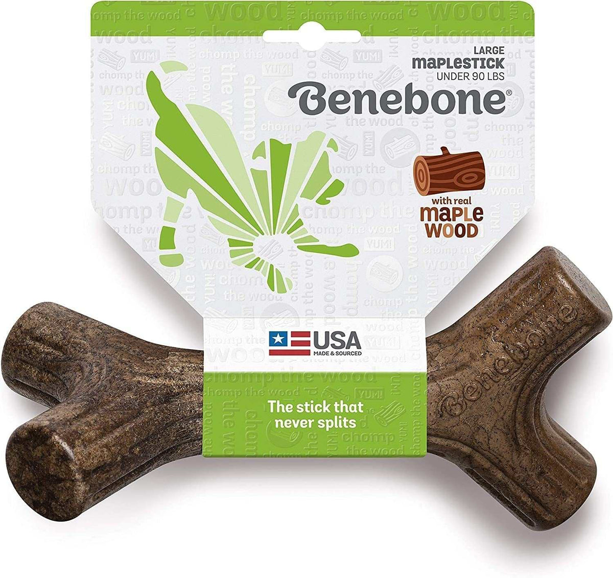 Real Maplewood Dog Chew Toy for Aggressive Chewers – Natural Hardwood Chew Stick | Large MJ's Pet Closet