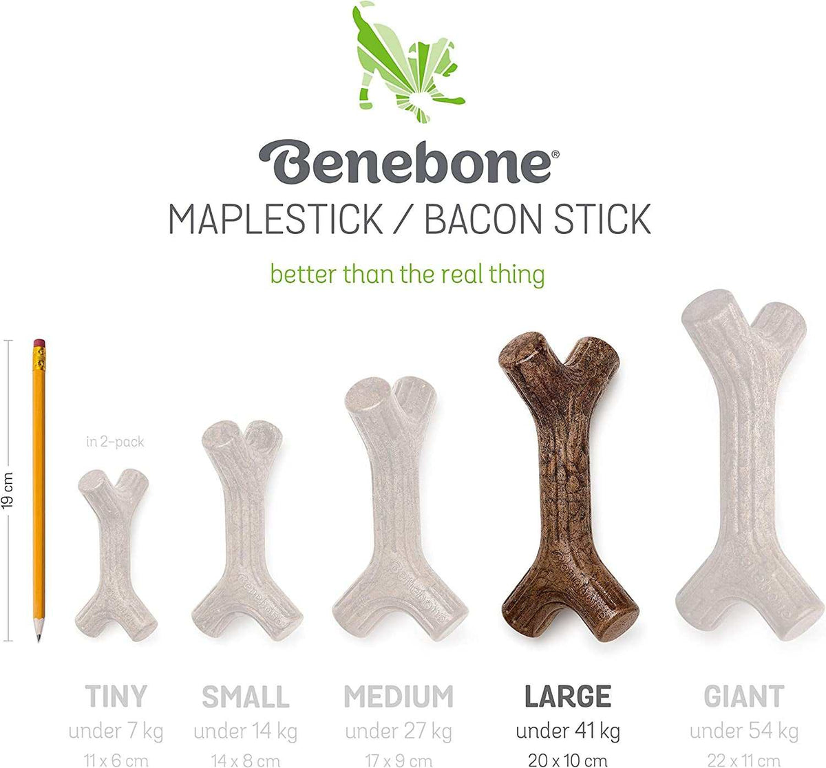 Real Maplewood Dog Chew Toy for Aggressive Chewers – Natural Hardwood Chew Stick | Large MJ's Pet Closet