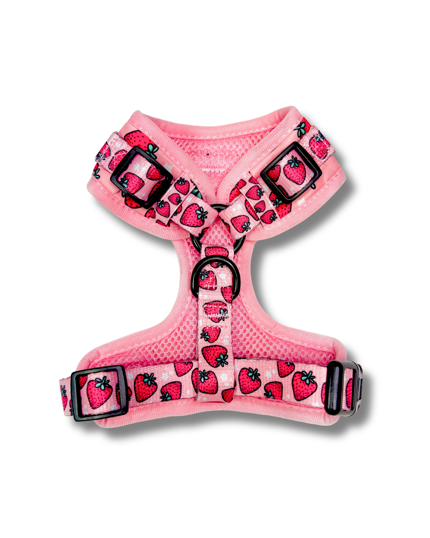 Strawberry Fields Adjustable Dog Harness – Dual D-Ring Peached Pups
