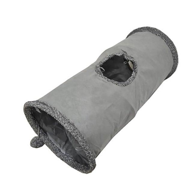 Gray pet tunnel on a white background
