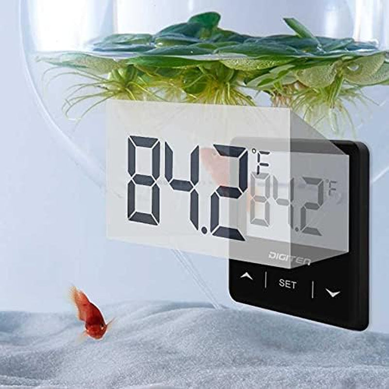 Digital Aquarium Thermometer – Cordless LCD Display MJ's Pet Closet
