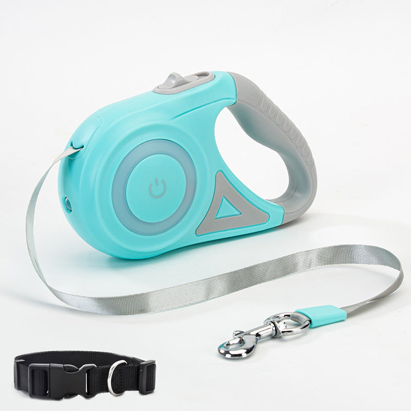 Retractable Dog Leash with One-Button Brake & Lock | 3M & 5M | Optional Collar Set | Small to Medium Dogs Pet Zen