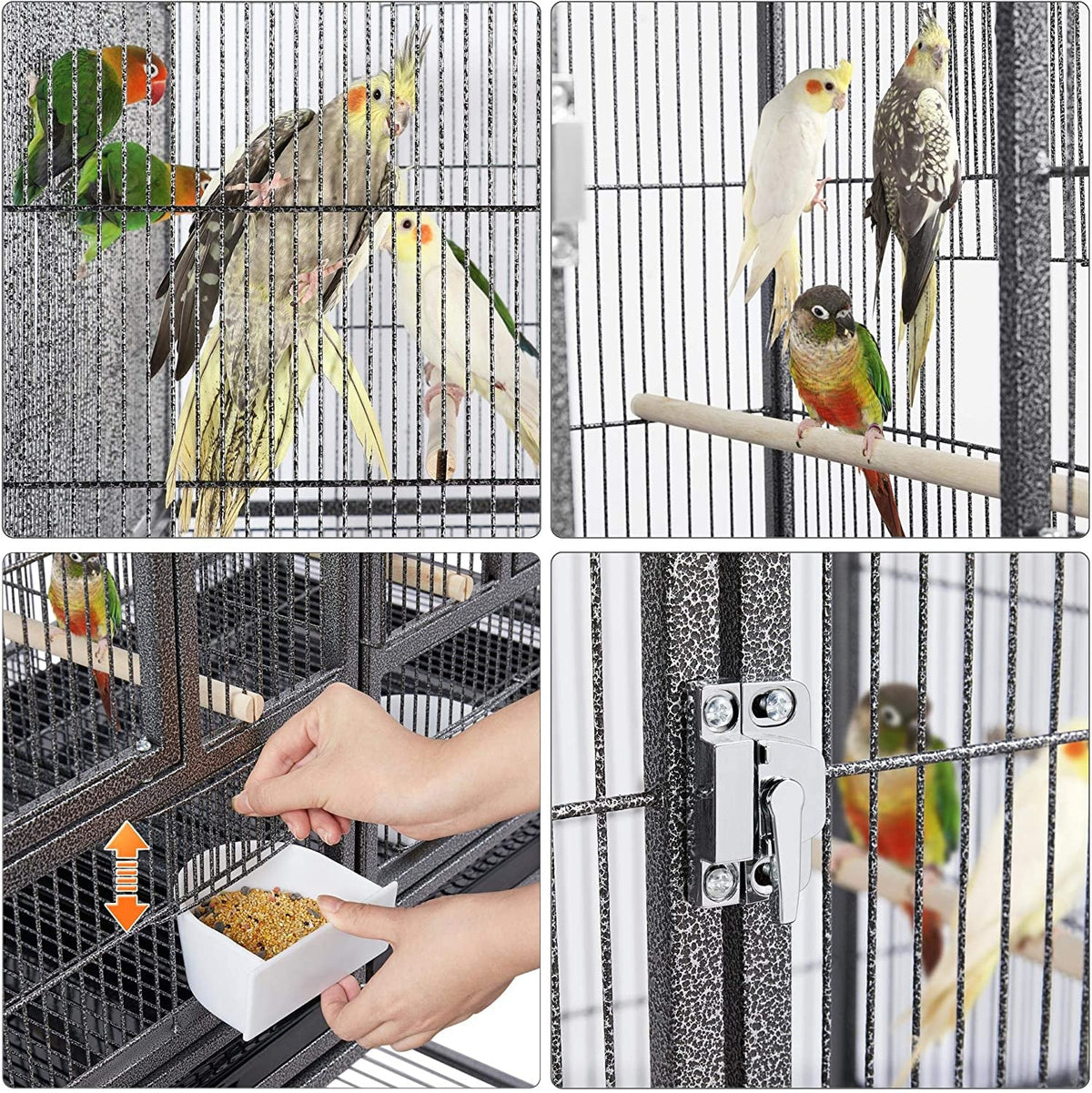 Yaheetech 41.5" Stackable Divided Bird Breeder Cage MJ's Pet Closet