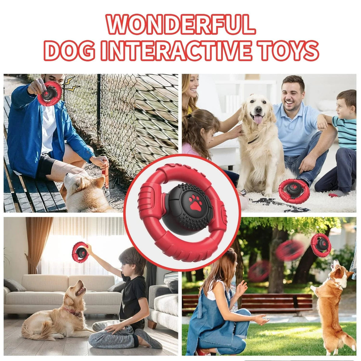 Extreme Tough Dog Chew Toy for Aggressive Chewers – Squeaky, Teeth-Cleaning & Nearly Indestructible MJ's Pet Closet