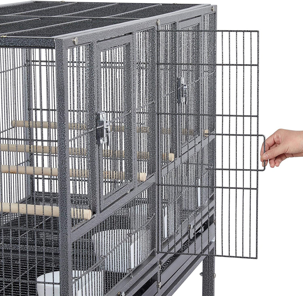 Yaheetech 41.5" Stackable Divided Bird Breeder Cage MJ's Pet Closet