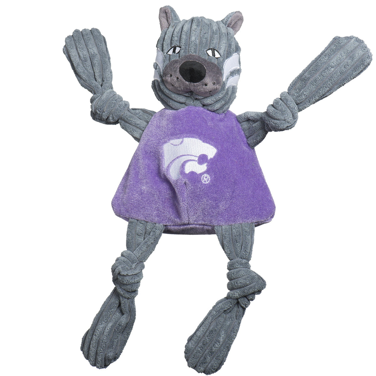 Kansas State Wildcats Willie Knottie® Plush Dog Toy – Officially Licensed NCAA HuggleHounds