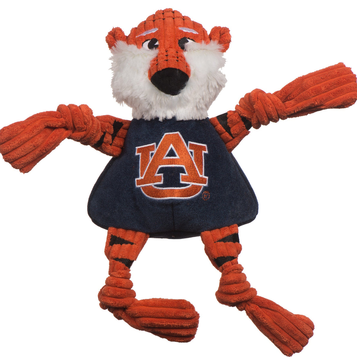 Dog toy with Auburn University logo on a white background