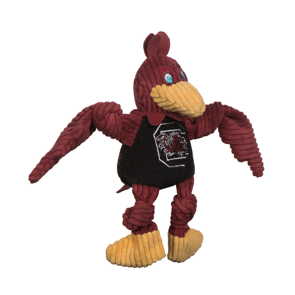 South Carolina Gamecocks Cocky Knottie® Plush Dog Toy – Officially Licensed NCAA HuggleHounds