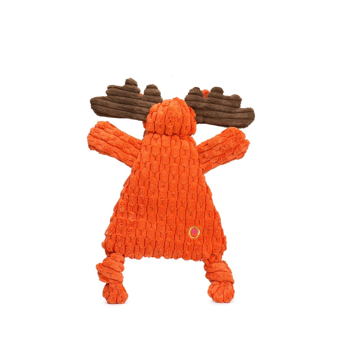 Morris Moose HuggleFlatties™ Plush Dog Toy – 3 Squeakers, Crinkle & Machine Washable HuggleHounds
