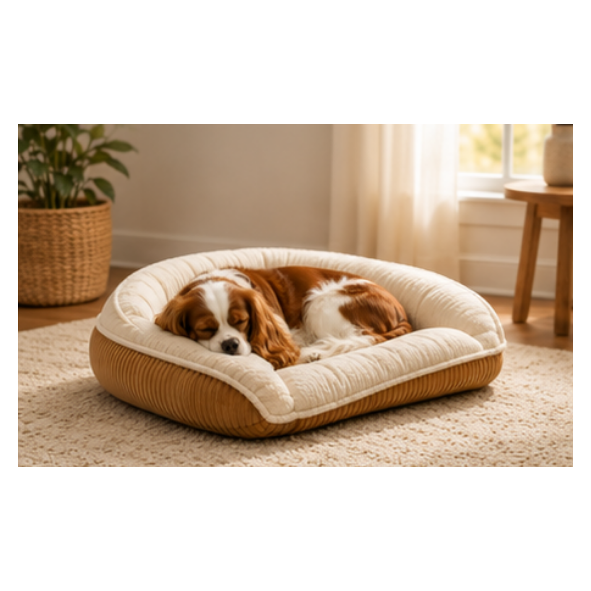 Scout Perfect Bolster Dog Bed – Corduroy, Removable Liner, Recycled Fill HuggleHounds