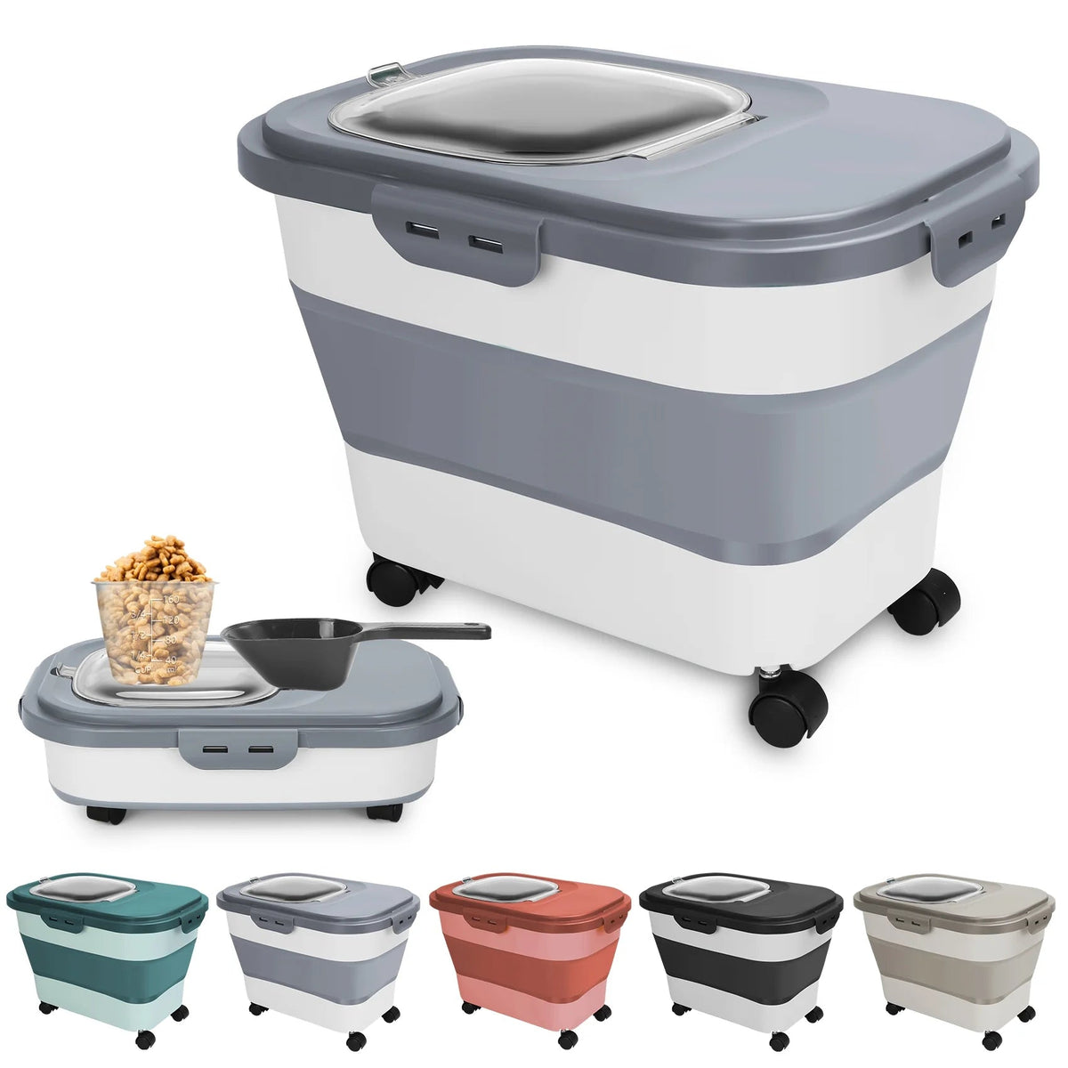 Portable ice cream maker with a small bowl of ice cream on a white background