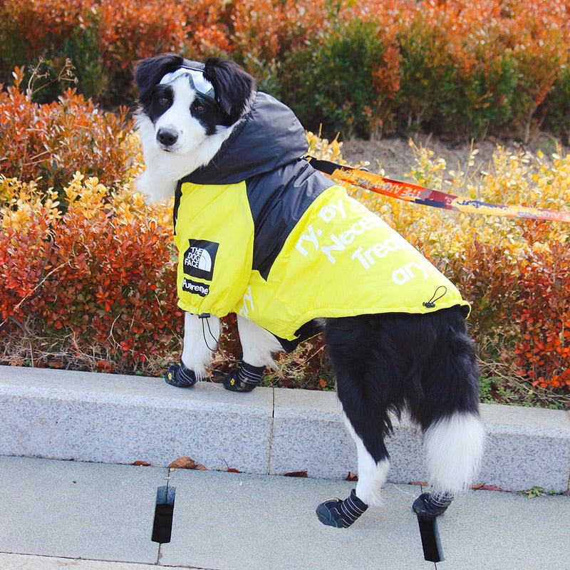 Windproof Waterproof Dog Rain Jacket | Reflective Hooded Raincoat for Dogs & Cats | S–5XL Furr Baby Gifts