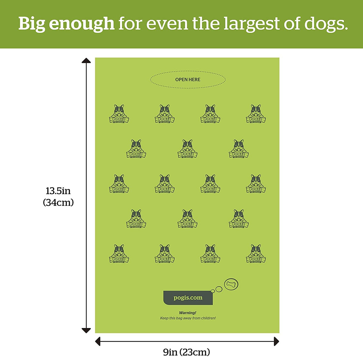 Pogi's Dog Poop Bags – 150 Extra Large Scented Bags, 10 Rolls, Leak-Proof MJ's Pet Closet