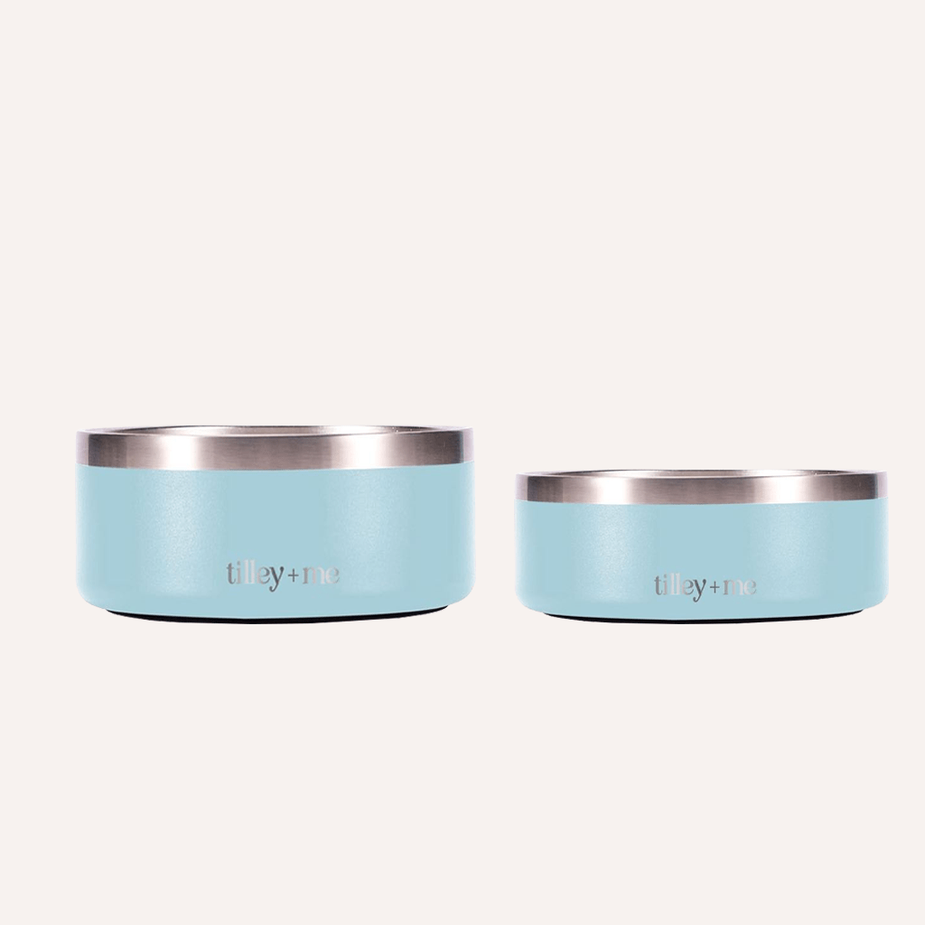 Tilley + Me Stainless Steel Pet Bowl | Non-Slip, Dishwasher Safe | 32oz & 64oz Tilley + Me