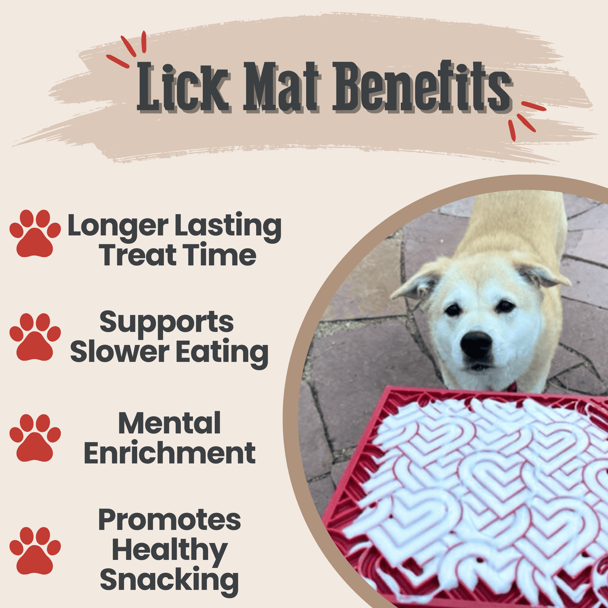 SodaPup Lick Mat for Dogs & Cats – Enrichment Feeder Farm To Pet