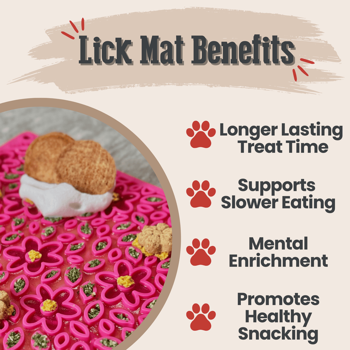 SodaPup Lick Mat for Dogs & Cats – Enrichment Feeder Farm To Pet