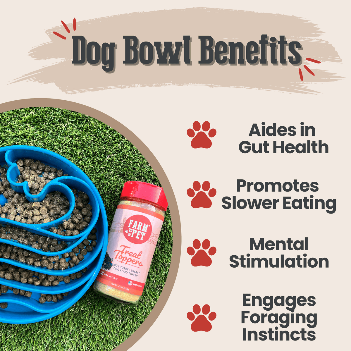 SodaPup Slow Feeder Dog Bowl – Enrichment Design Farm To Pet