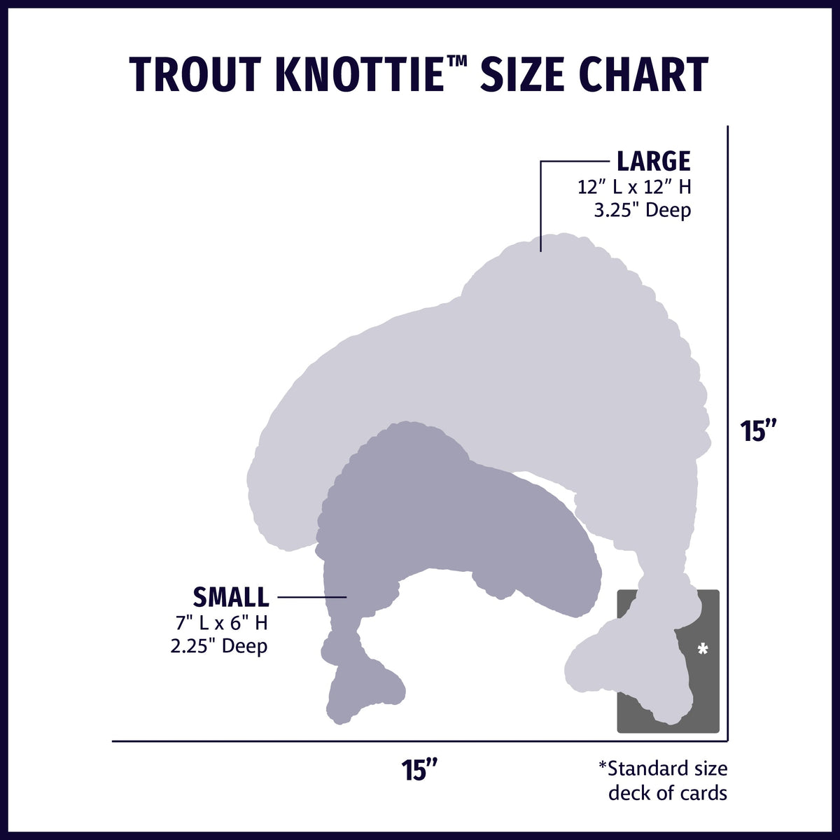 Raucous Rainbow Trout Knottie® Plush Dog Toy – Squeaky Fish Toy for Dogs HuggleHounds