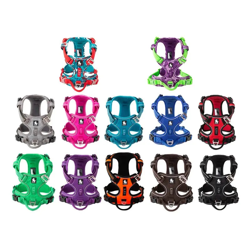 Truelove No-Pull Dog Harness | Reflective 3M Nylon | Breathable Mesh | Aviation Aluminum Hardware | XS–XL BigGrizCritterCorner