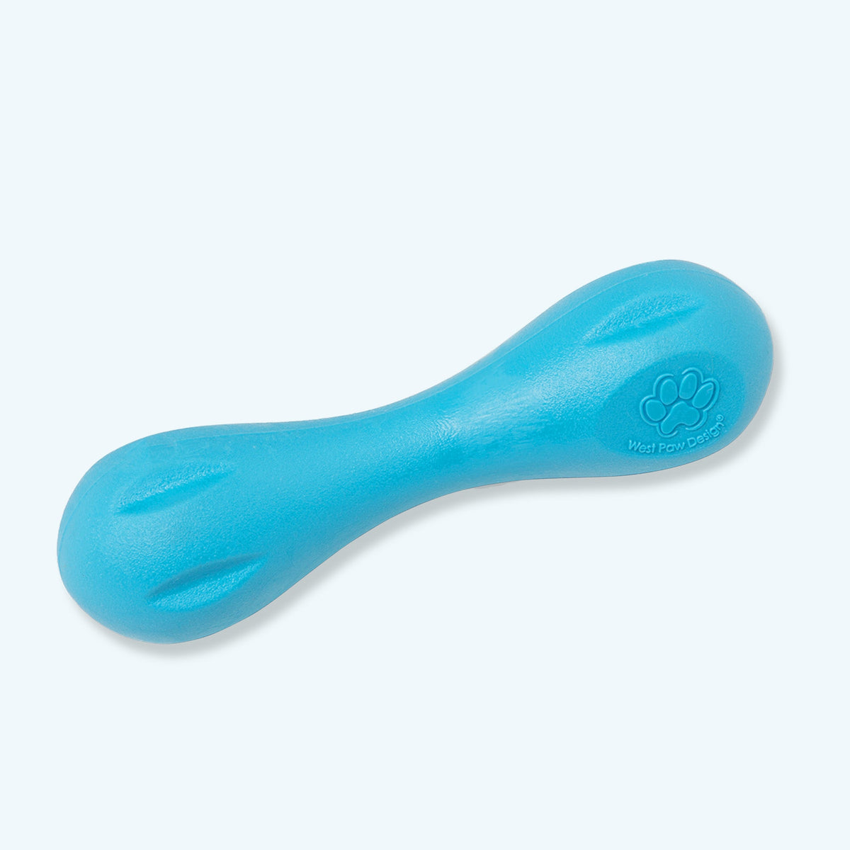 West Paw Hurley Dog Bone | Tough Chewer Fetch Toy | Floatable & Non-Toxic | XS, S, L West Paw