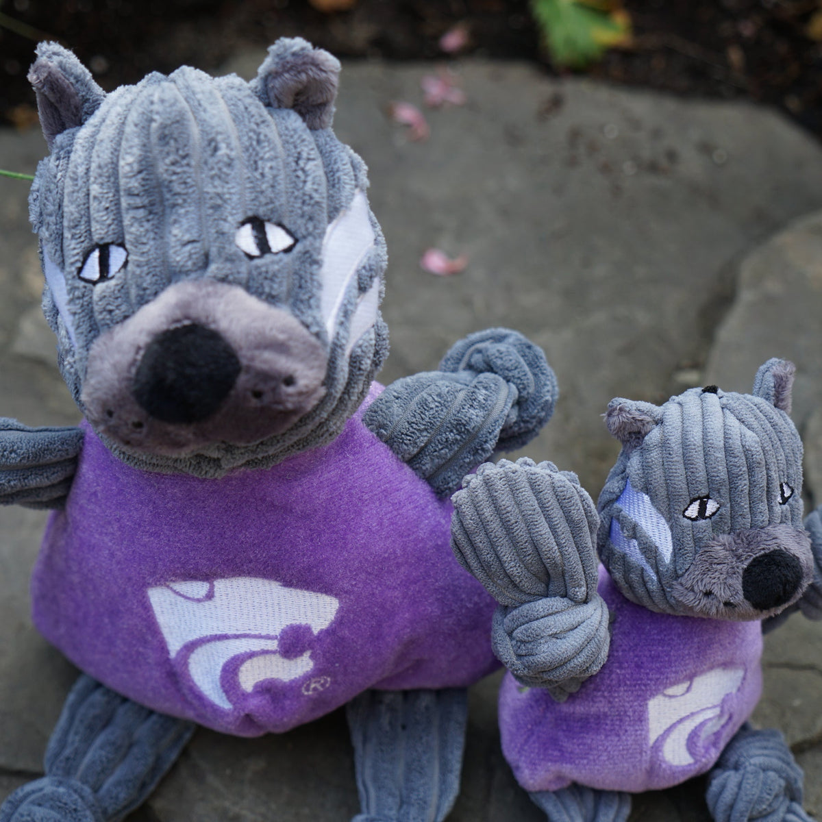 Kansas State Wildcats Willie Knottie® Plush Dog Toy – Officially Licensed NCAA HuggleHounds