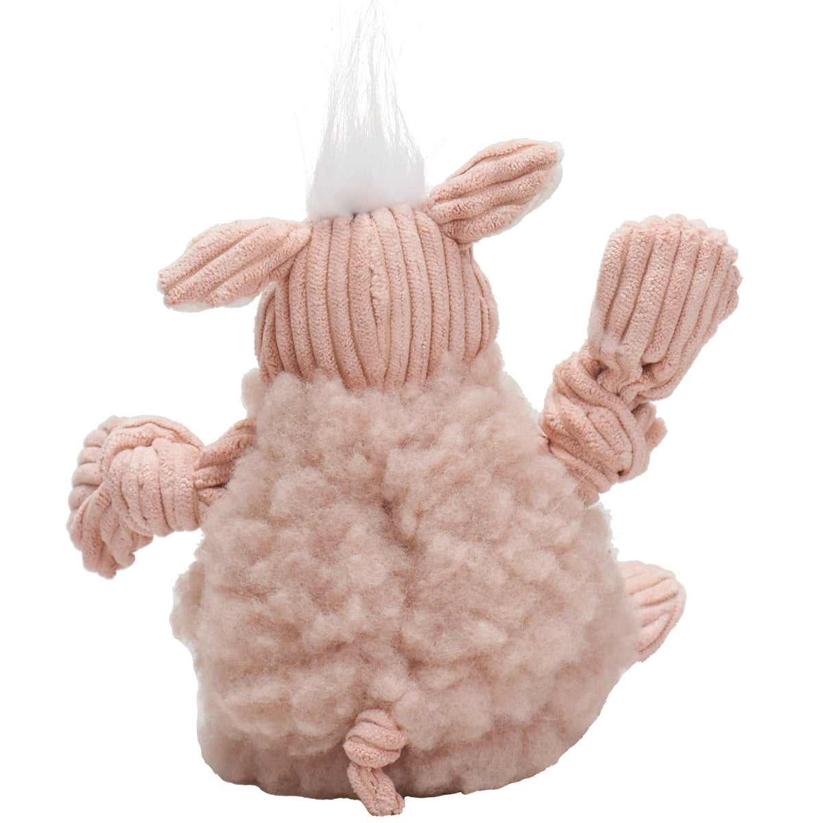 Penelope Pig HuggleFleece® FlufferKnottie™ Plush Dog Toy – 5 Squeakers, Machine Washable HuggleHounds