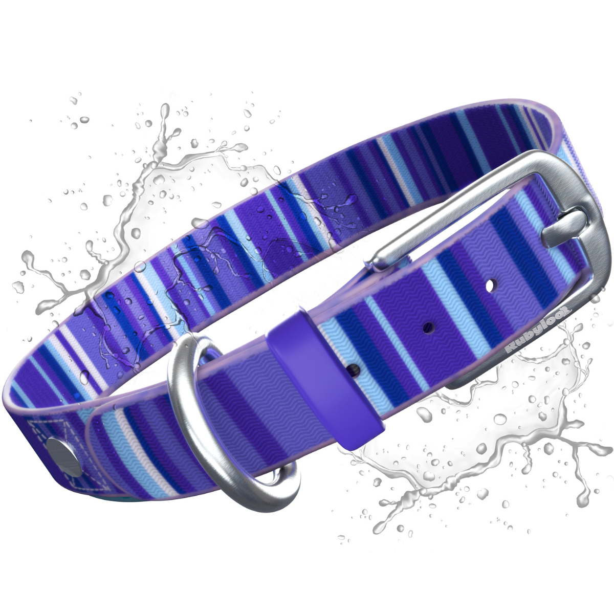Rubyloo Waterproof Dog Collar | Washable, Stink-Proof & Quick-Dry | S/M/L Rubyloo