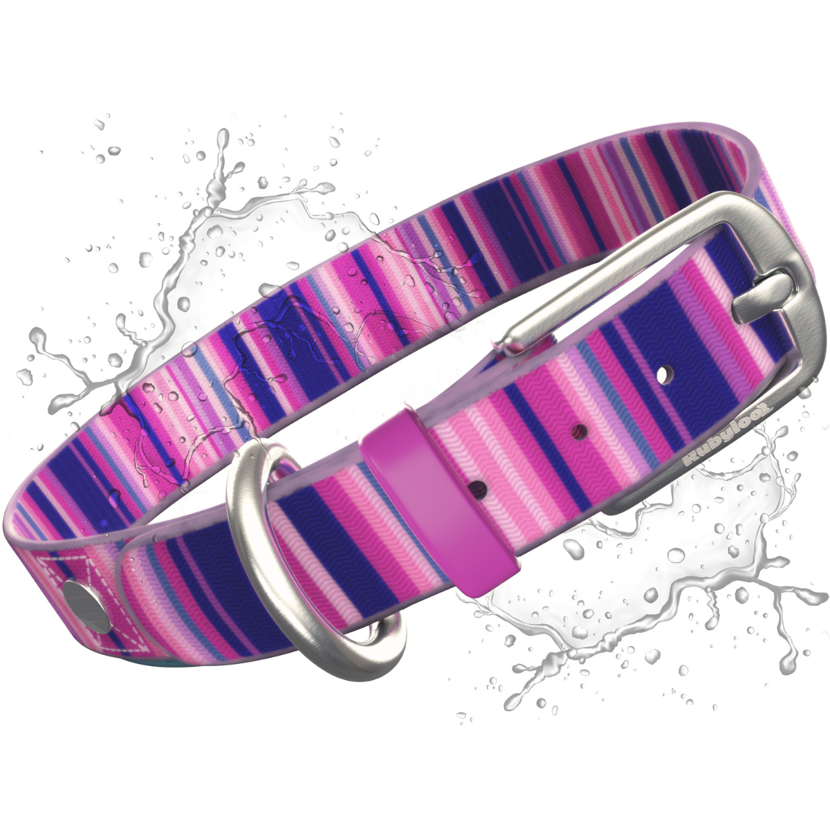 Rubyloo Waterproof Dog Collar | Washable, Stink-Proof & Quick-Dry | S/M/L Rubyloo