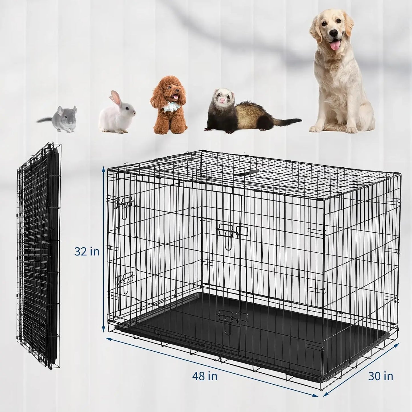 24/48 Inch Portable Folding Small Crate