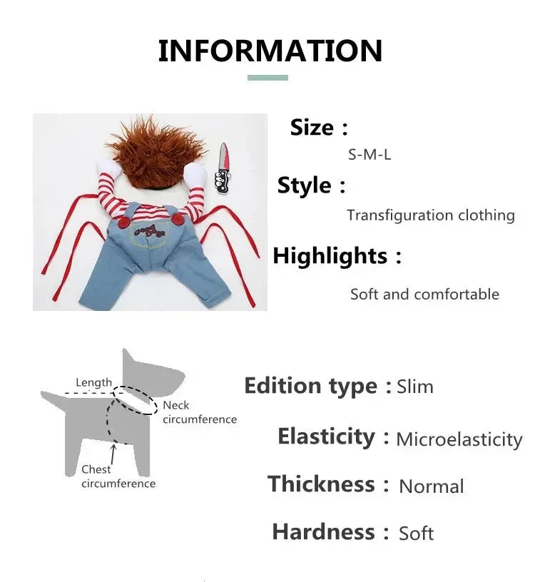 Halloween Dagger Pet Costume – Funny Knife-Holding Dress-Up Econic Blanks