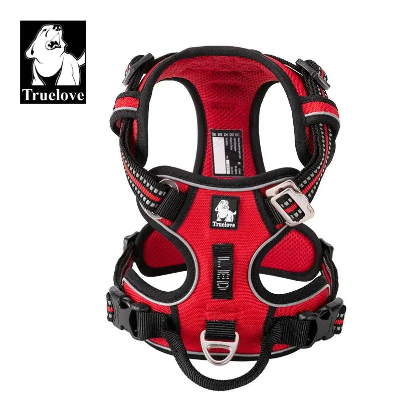 Truelove No-Pull Dog Harness | Reflective 3M Nylon | Breathable Mesh | Aviation Aluminum Hardware | XS–XL BigGrizCritterCorner