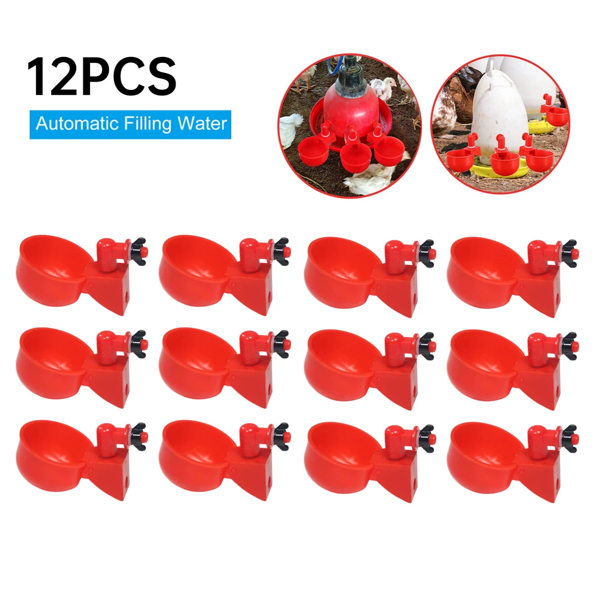 36-1PCS Chicken Automatic Drinker Feeder