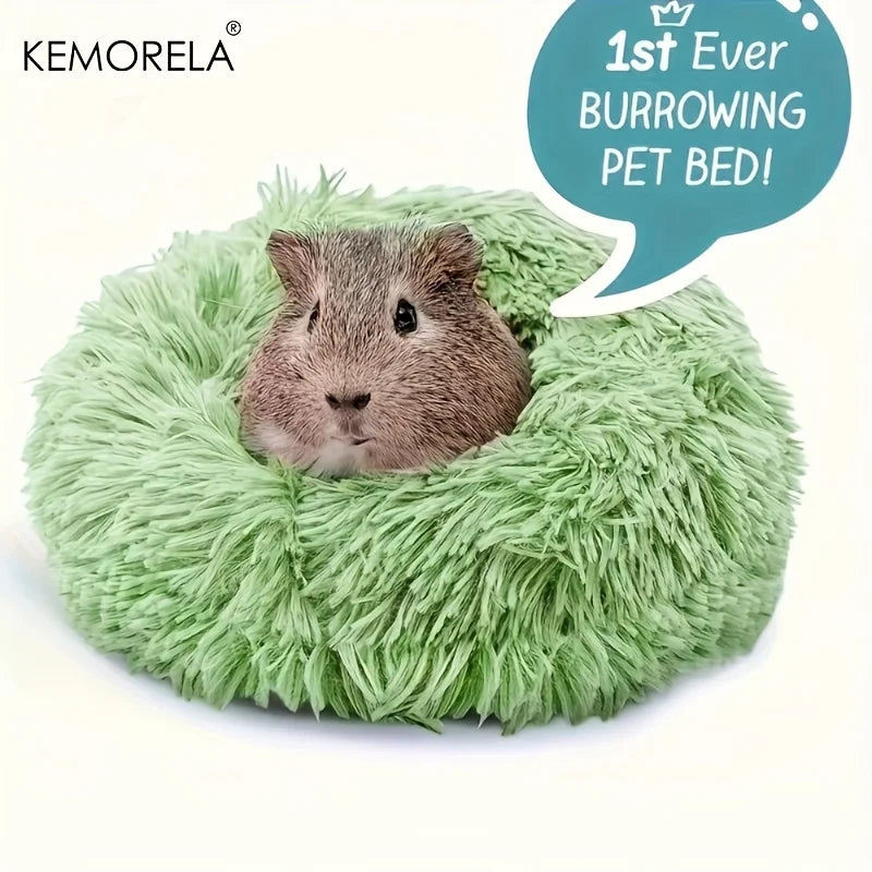 Plush Small Animal Nest Bed | Ultra-Soft, Non-Slip & Insulated | 30cm | Hamsters, Guinea Pigs & More Perfecsy