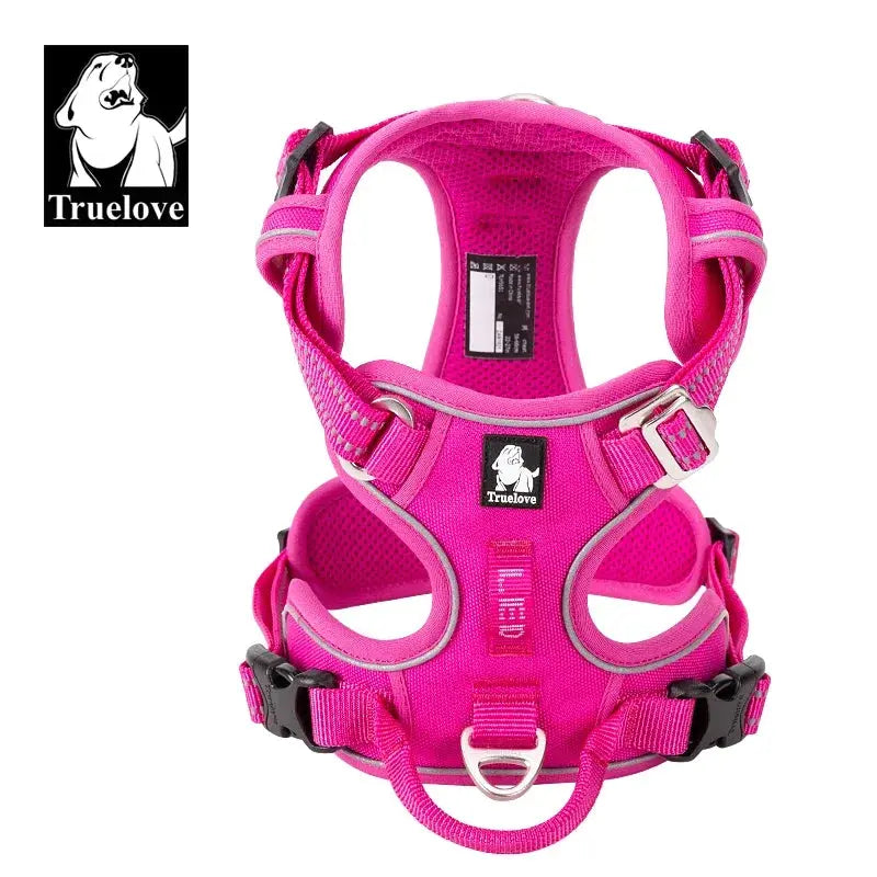 Truelove No-Pull Dog Harness | Reflective 3M Nylon | Breathable Mesh | Aviation Aluminum Hardware | XS–XL BigGrizCritterCorner