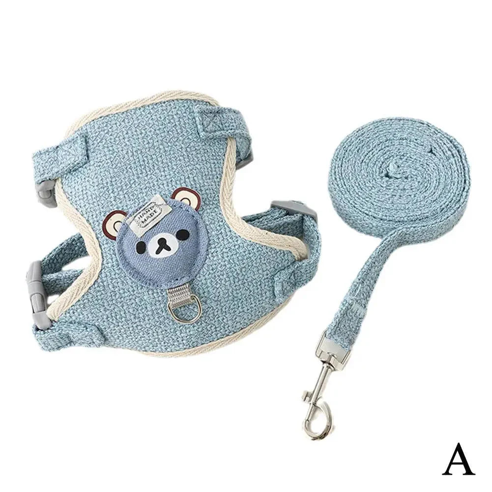 Undershirt Vest Harness & Leash for Small Dogs & Cats | Adjustable & Breathable Econic Blanks