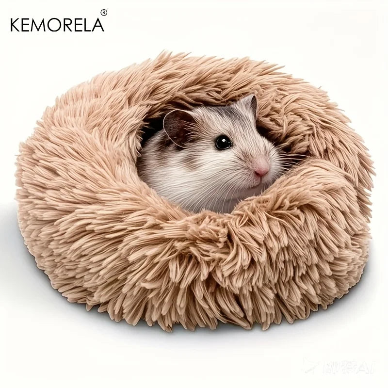 Plush Small Animal Nest Bed | Ultra-Soft, Non-Slip & Insulated | 30cm | Hamsters, Guinea Pigs & More Perfecsy