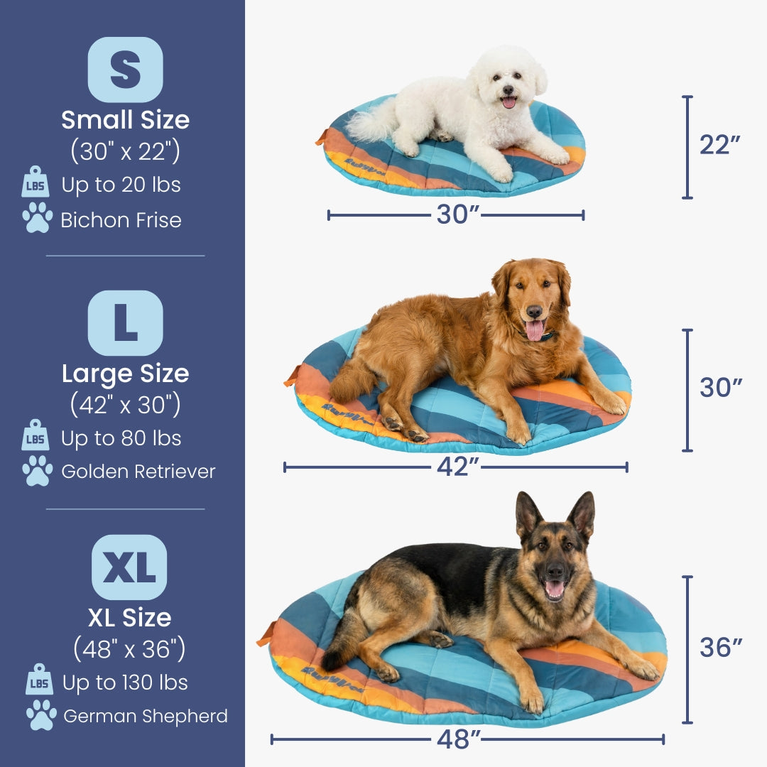 Travel Dog Bed - Foldable & Packable for Travel, Road Trip, Camping Rubyloo