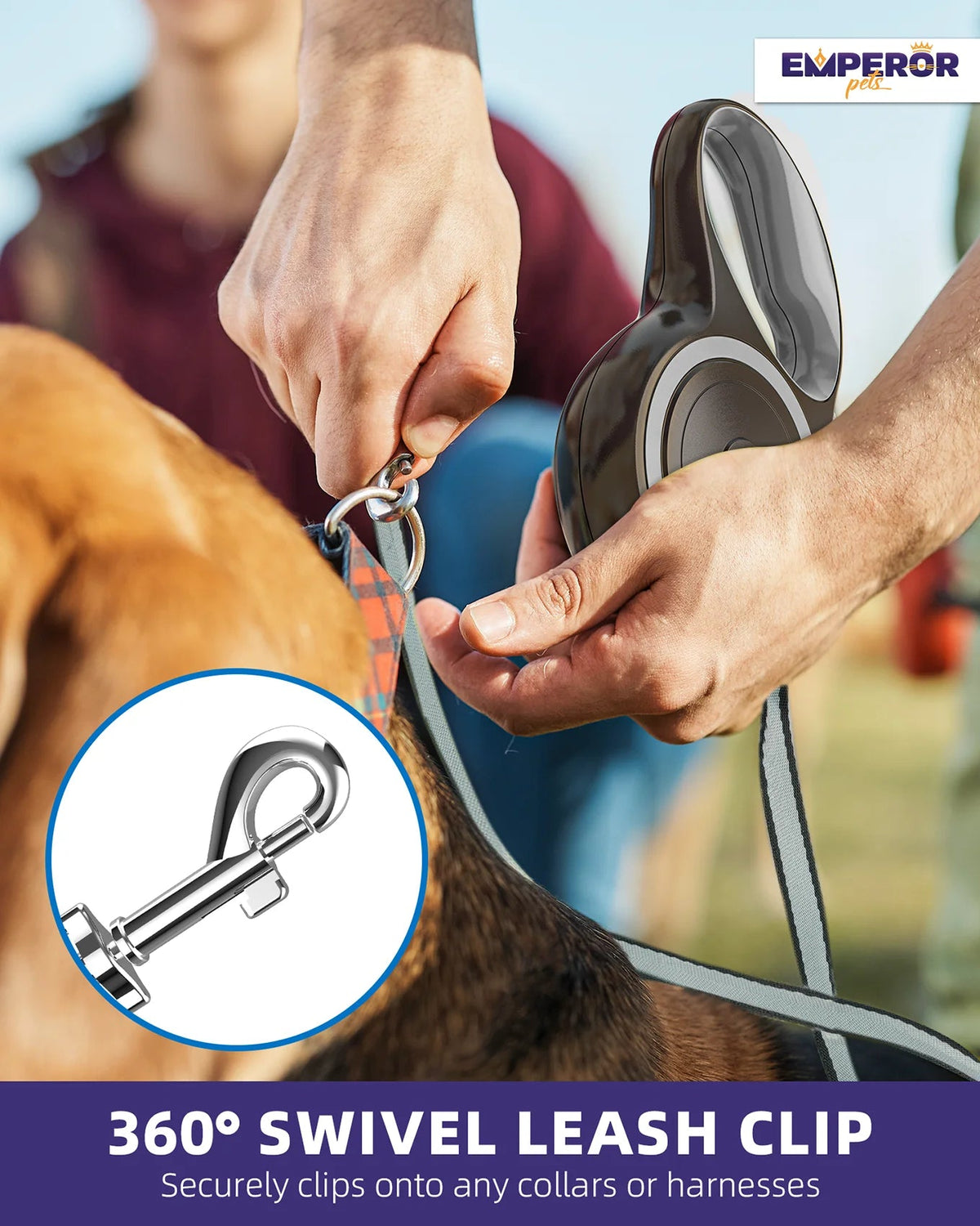 Emperor Pets 16ft Retractable Dog Leash – Heavy-Duty for Large Dogs MJ's Pet Closet