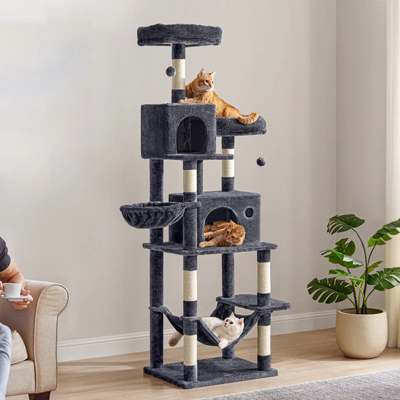 Timmins 78.3" Multi-Level Cat Tree – Condos, Perches & Scratching Posts MJ's Pet Closet