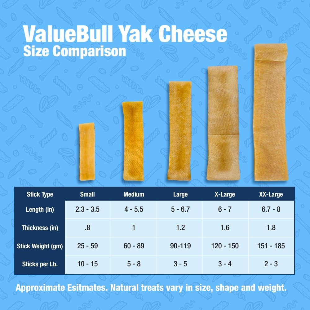 2 lb Himalayan Yak Cheese Dog Chews – X-Large MJ's Pet Closet