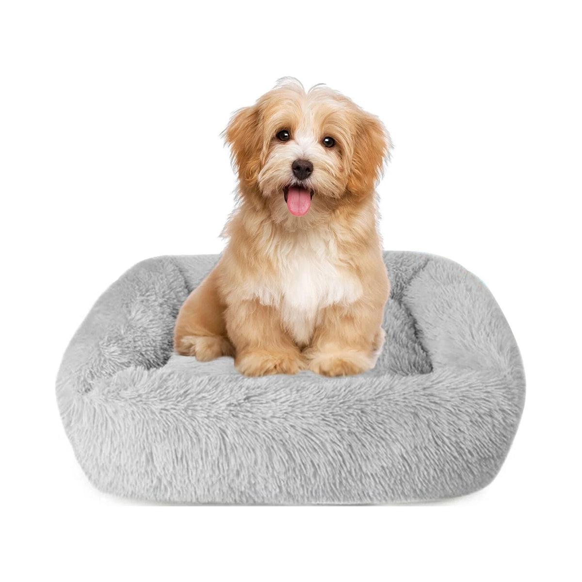Washable Plush Pet Bed for Cats & Dogs – Self-Warming with Non-Slip Base MJ's Pet Closet