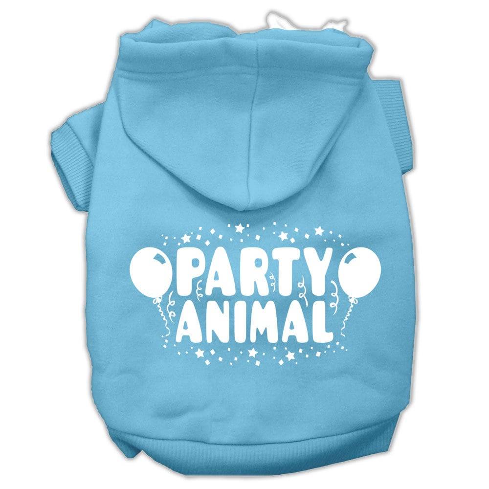 "Party Animal" Pet Hoodie | 65% Cotton Dog & Cat Sweatshirt | 9 Colors, XS–3X As You Wish Apparel