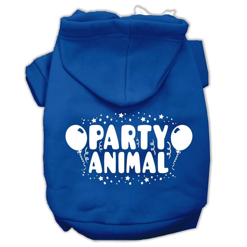 "Party Animal" Pet Hoodie | 65% Cotton Dog & Cat Sweatshirt | 9 Colors, XS–3X As You Wish Apparel