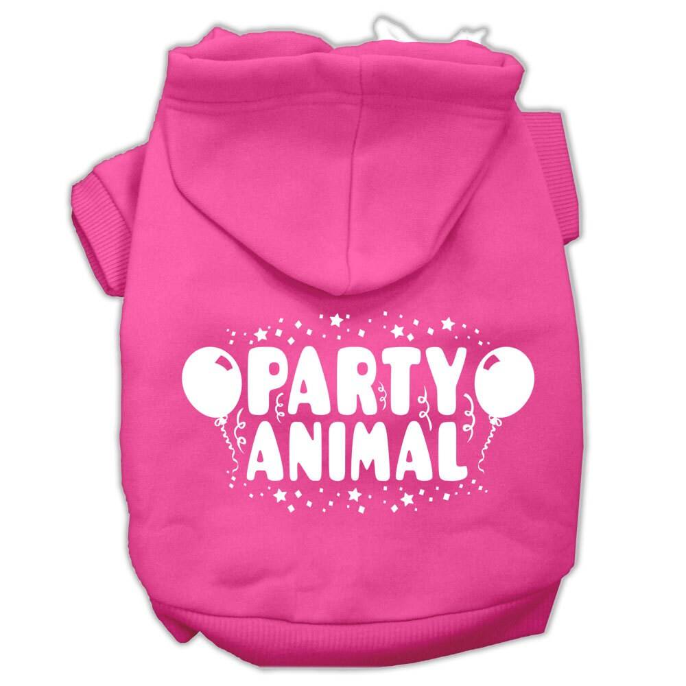 "Party Animal" Pet Hoodie | 65% Cotton Dog & Cat Sweatshirt | 9 Colors, XS–3X As You Wish Apparel