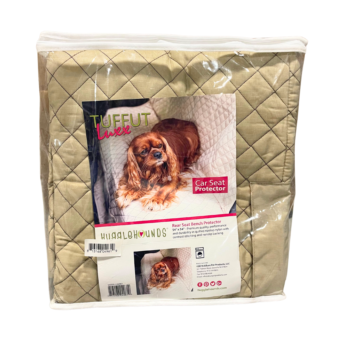 TuffutLuxx® Dog Car Seat Protector – Waterproof, Chew-Proof Travel Cover HuggleHounds