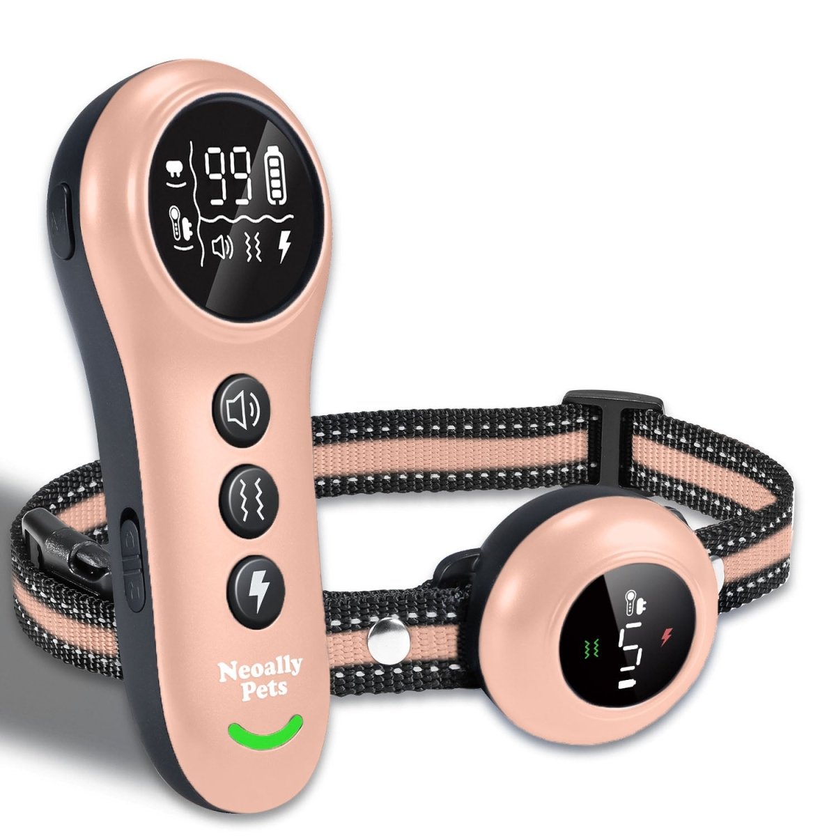 NeoAlly 2-in-1 Dog Training & Bark Control Collar (5–150 lbs) Neoallypets